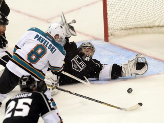 Jonathan Quick and Joe Pavelski