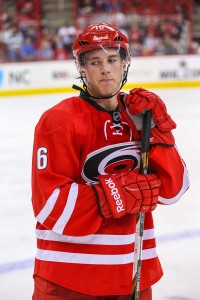 Carolina Hurricanes center Elias Lindholm (16)   Photo Credit:  Andy Martin Jr