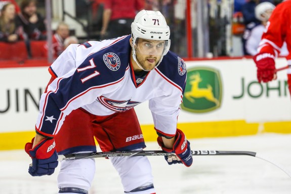 Columbus Blue Jackets left wing Nick Foligno (71)   Photo Credit:  Andy Martin Jr