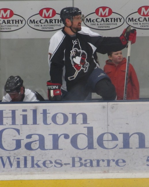 Greg Crozier was a fan favorite in the WBS Penguins' early years. (Alison Myers, THW) 