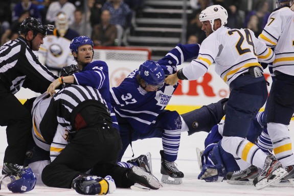 Carter Ashton will look to be a physical force for the Leafs. (John E. Sokolowski-USA TODAY Sports)