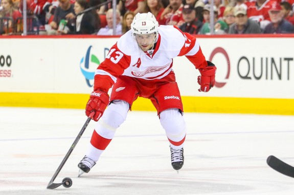 Pavel Datsyuk has some utterly amazing goals in the shootout during his career.  Photo By Andy Martin Jr