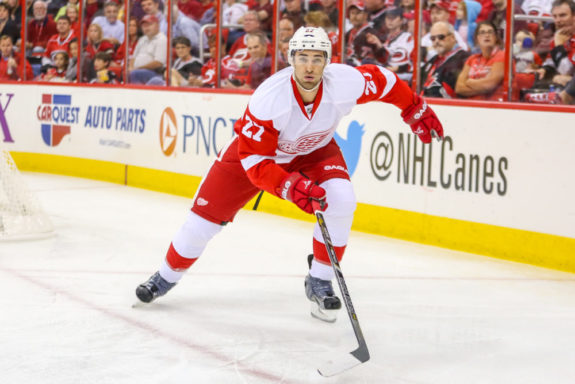 Kyle Quincey of the Detroit Red Wings.