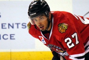 Brandon Pirri Chicago Blackhawks (Ross Bonander / THW)