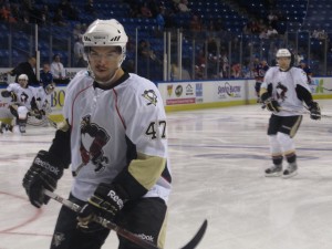 Despres has bounced between WBS and Pittsburgh, but appears to be on the right path now.. (Alison Myers/THW)