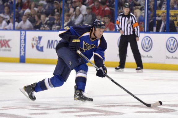 Bouwmeester has been a welcomed addition to the Blues' power play (Jasen Vinlove-USA TODAY Sports)
