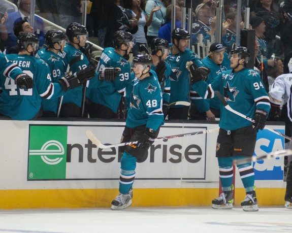 Hertl has been quite the nice surprise for the Sharks (Ed Szczepanski-USA TODAY Sports)