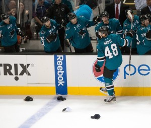 Tomas Hertl Celebrates (Ed Szczepanski-USA TODAY Sports)