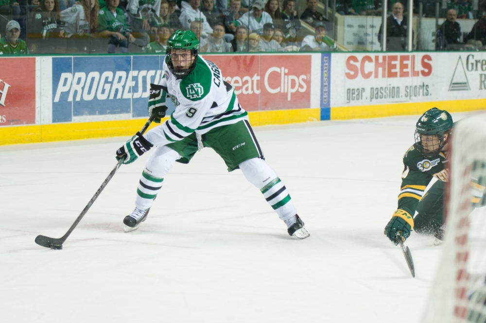 UND Hockey: Drake Caggiula’s Roller Coaster Ride - The Hockey Writers ...