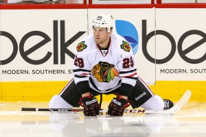 The Blackhawks may struggle in finding a team who is willing to deal Bryan Bickell to. - Mandatory Photo Credit:  Andy Martin Jr