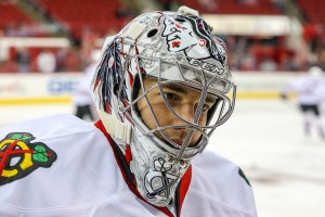 Chicago Blackhawks goaltender Corey Crawford