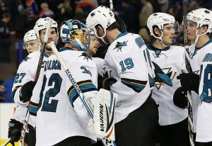 The San Jose Sharks won both games against Toronto last season.  (Mandatory Credit: Perry Nelson-USA TODAY Sports) 