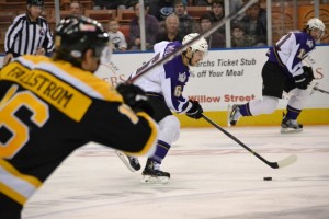 Colin Miller, the Bruins' newest defenseman (Josh Weinreb Photo)