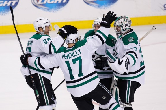 Rich Peverley has been invaluable for the Stars since they traded for him this summer (Greg M. Cooper-USA TODAY Sports)
