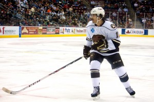 Hershey Bears Derek Whitmore. (Annie Erling Gofus/The Hockey Writers)