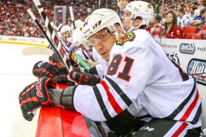 Chicago Blackhawks right wing Marian Hossa - Photo Credit: Andy Martin Jr