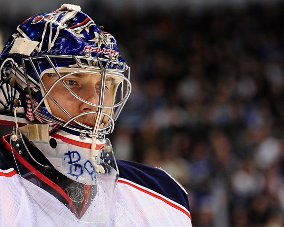 Bobrovsky has missed a lot of time this season and the Blue Jackets have struggled. (Anne-Marie Sorvin-USA TODAY Sports)