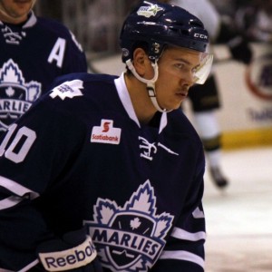 Stuart Percy of the Toronto Marlies. Credit: Ross Bonander/THW