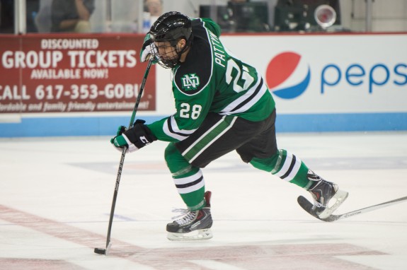 Steph Pattyn against BU, Eric Classen, UND Athletics 