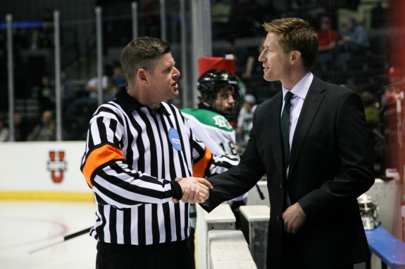 UND head coach Dave Hakstol UND Athletics/Kory Wallen