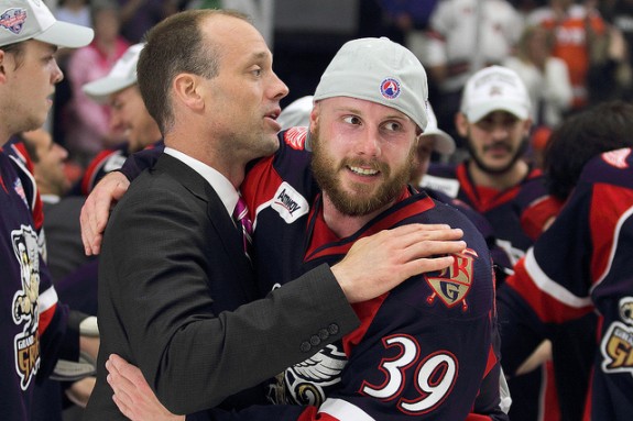 Jeff Blashill after his Calder Cup win in 2013 (Mark Newman/Flickr)