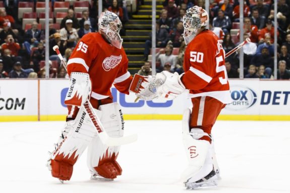 Jonas Gustavsson Jimmy Howard Detroit Red Wings