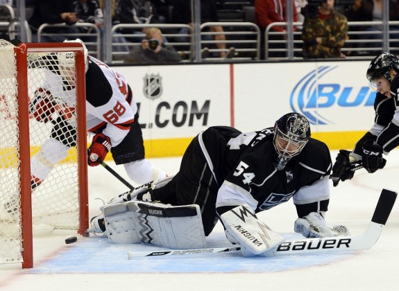 Jaromir Jagr scores in OT against the Los Angeles Kings earlier this season. (Jayne Kamin-Oncea-USA TODAY Sports)