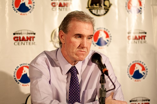 Former Hershey Bears head coach Mike Haviland (Annie Erling Gofus/The Hockey Writers)