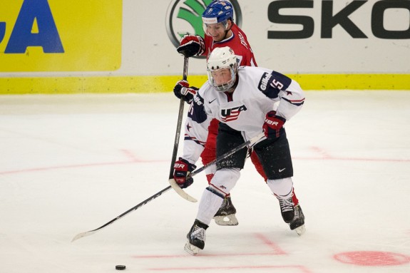 Jack Eichel of Team USA - 2014 World Juniors (WJHC)