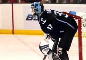 Admirals goalie Scott Darling won two of three starts in March to keep the Ads in playoff position. (Ross Bonander/THW)