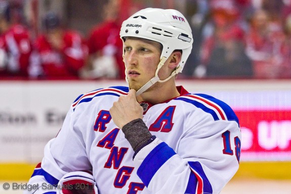 Nothing is rock solid in fantasy hockey. As Marc Staal found out, the hockey gods can be very cruel. (Bridget Samuels/Flickr)