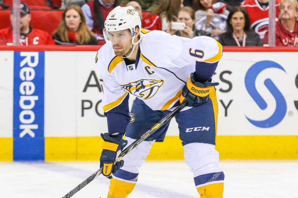Shea Weber of Predators Is Offered $100 Million by Flyers, Reports Say -  The New York Times