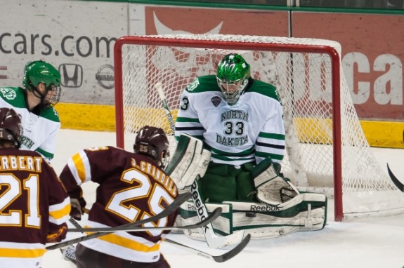 Clarke Saunders, (Eric Classen / UND Athletics)