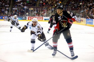 Hershey Bears defenseman David Kolomatis (Annie Erling Gofus/The Hockey Writers)