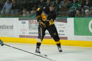 Olofsson of the Colorado College Tigers