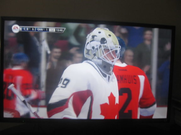 Team Canada 2 goaltender Marc-Andre Fleury