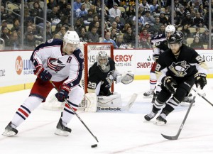 Marc-Andre Fleury has allowed 3 goals or more in all four games of the Pittsburgh Penguins 1st round series against the Columbus Blue Jackets. (Charles LeClaire-USA TODAY Sports)