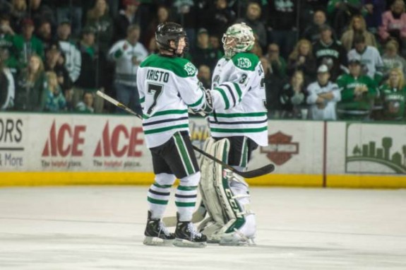 UND goalie Zane Gothberg, (Eric Classen/ UND Athletics)