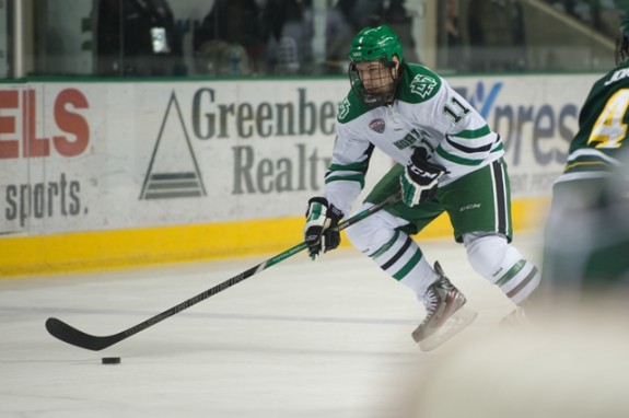 UND forward Derek Rodwell, Eric Classen, UND Athletics 