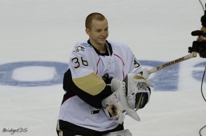 Iowa Wild goalie John Curry as a member of the Wilkes-Barre/Scranton Penguins in 2011. (BridgetDS/Flickr Creative Commons) 