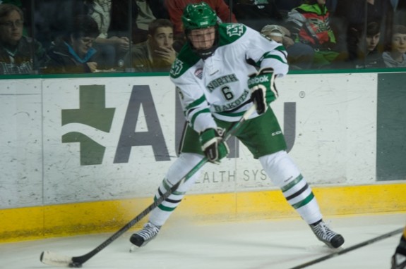 UND defenseman Paul Ladue, (Eric Classen/UND Athletics)