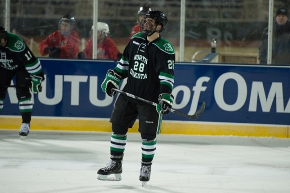 UND forward Stephane Pattyn, (Eric Classen/UND Athletics)