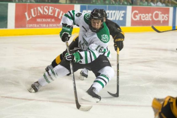 UND Forward Mark MacMillan, (Eric Classen/UND Athletics) 