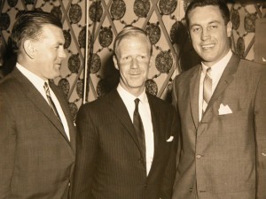 Maurice Richard, David Molson and Jean Beliveau