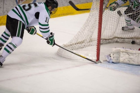 UND forward Michael Parks, (Eric Classen/UND Athletics)