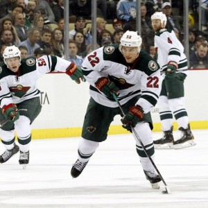 Nino Niederreiter scored one of Minnesota's six goals Sunday afternoon. (Charles LeClaire-USA TODAY Sports)