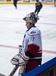 John Muse was named AHL Player of the Week after guiding Charlotte to four wins. (Benjamin Reed/Flickr Creative Commons) 