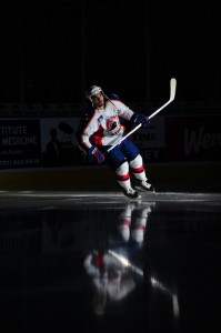 Kevin Gagne darts out of the tunnel Photo Credit: (John Wright/Norfolk Admirals)