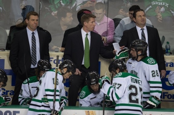 UND head coach Dave Hakstol (UND Athletics) 