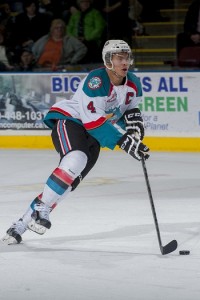 Washington Capitals prospect Madison Bowey of the Kelowna Rockets (Marissa Baecker/Kelowna Rockets)